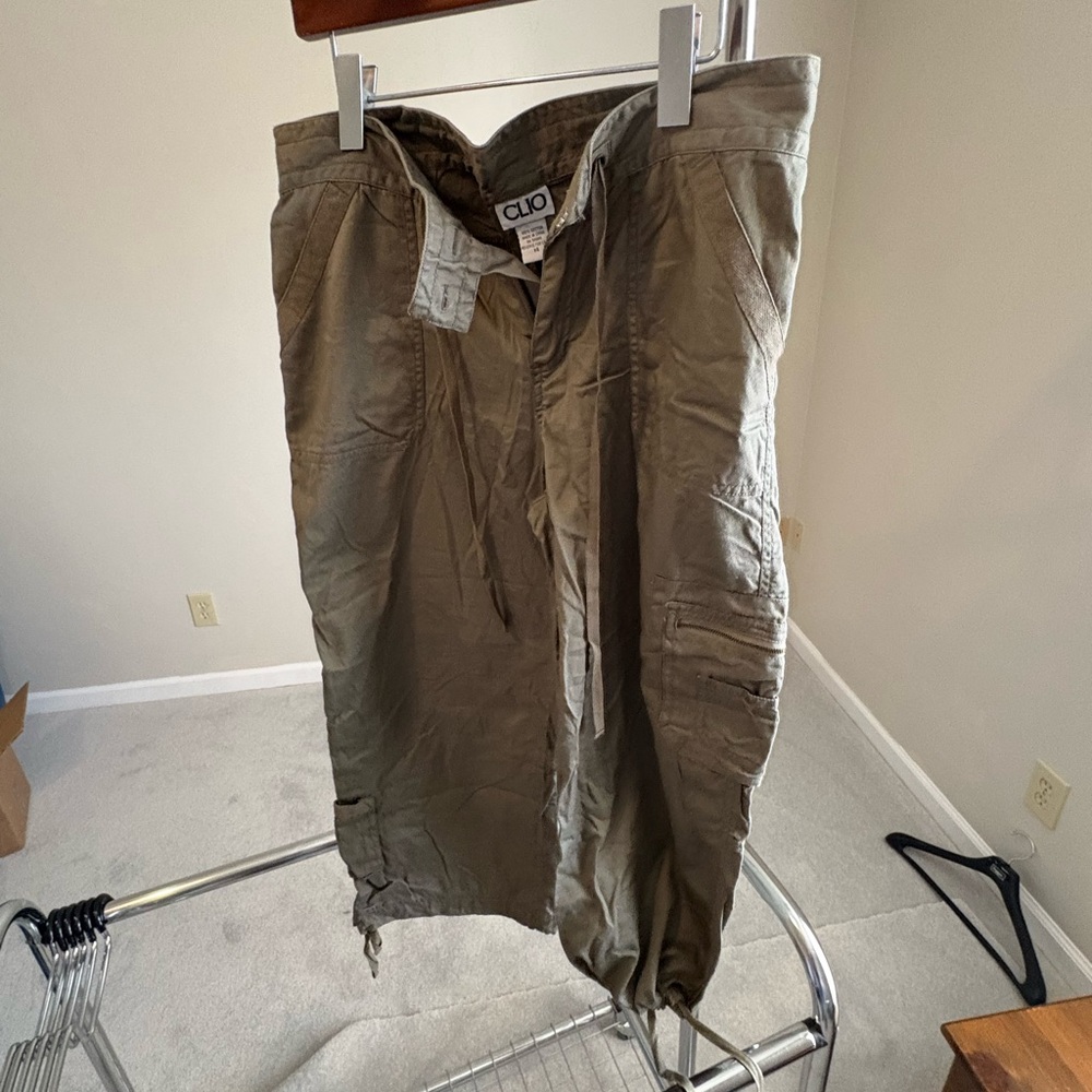 Clio Sage Green Cotton pants